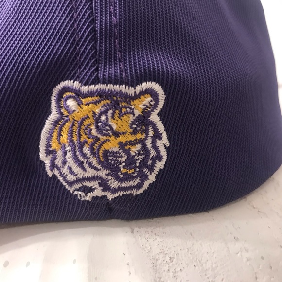 VINTAGE LSU Tigers Hat Cap Stretch fit Multiple Embroidery College Football - Picture 5 of 10